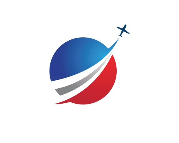 Airplane Icon Vector Illustration Design Logo Template — Stock Vector