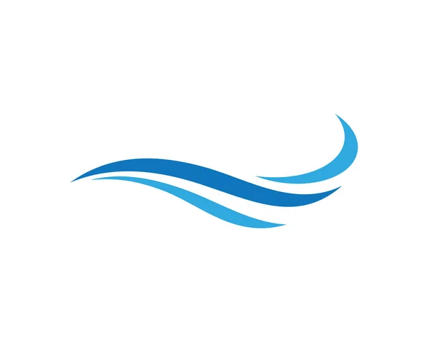 Water Wave Icon Vector Illustration Design Logo Template — Stock Vector