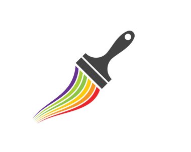 Boya Logo şablonu vektör simge illüstrasyon tasarımı