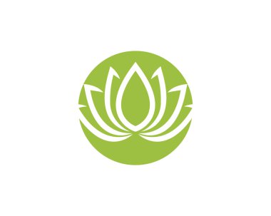Logo şablonu simge vektör lotus çiçek tasarım