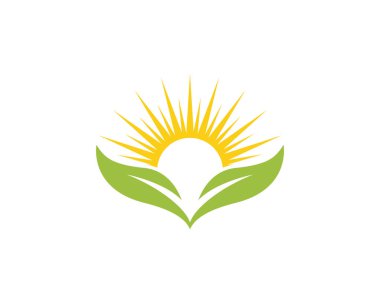 Yeşil ağaç yaprağı ekoloji doğa elementi vektörü logoları