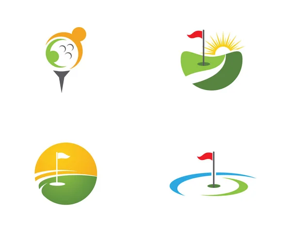 Modèle Logo Golf Illustration Vectorielle Icône Design — Image vectorielle
