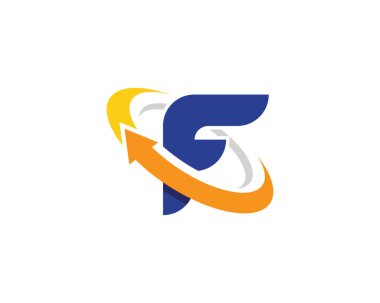 F harf Logo şablonu vektör simge illüstrasyon tasarımı