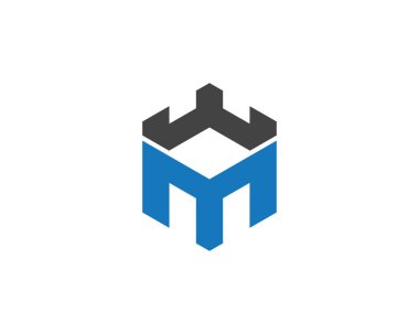 Castle vektör illüstrasyon simgesi Logo Şablonu tasarımı