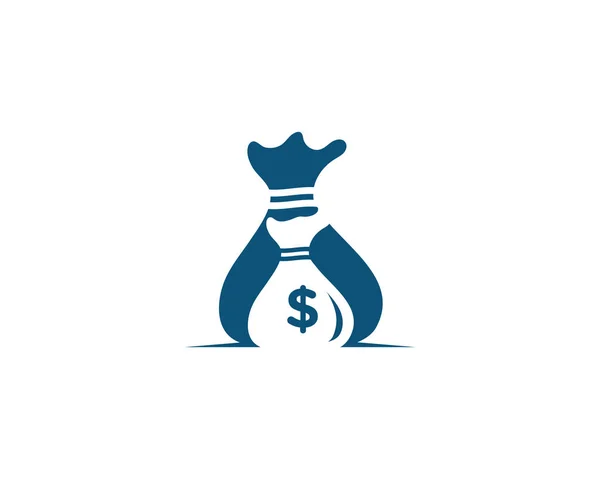 Money Bag Symbol Vorlage Vektor Illustration Design — Stockvektor