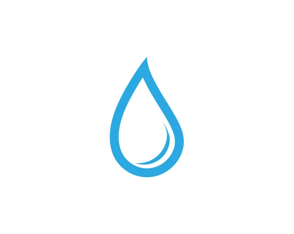 Wasser Tropfen Logo Vorlage Vektor Illustration Design — Stockvektor