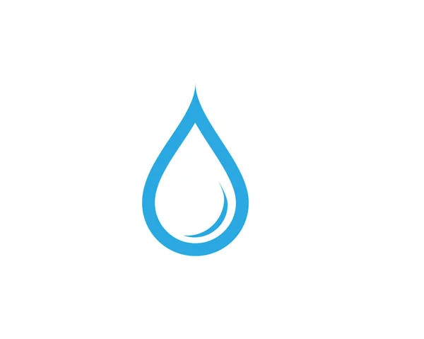 Wasser Tropfen Logo Vorlage Vektor Illustration Design — Stockvektor