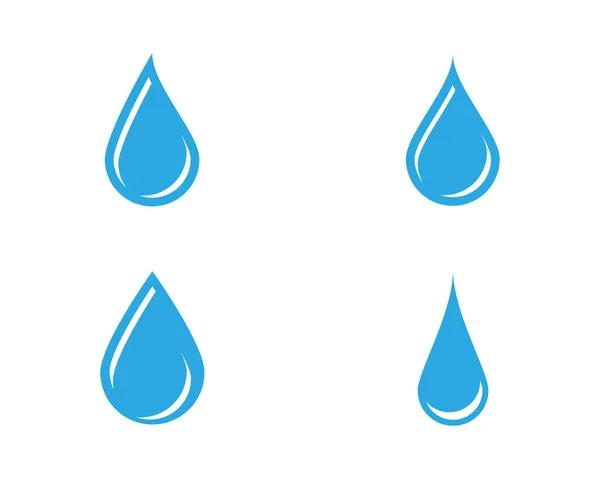 水滴标志模板矢量图解设计 — 图库矢量图片