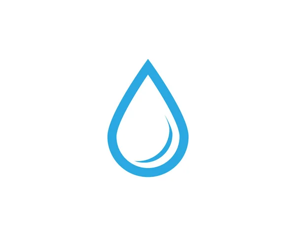 Wasser Tropfen Logo Vorlage Vektor Illustration Design — Stockvektor