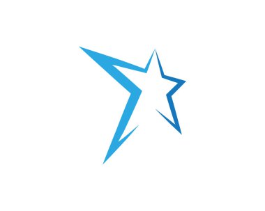 Yıldız Logosu Şablonu vektör illüstrasyon tasarımı