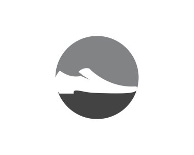 Şık ayakkabı simge vektör çizim tasarım şablonu