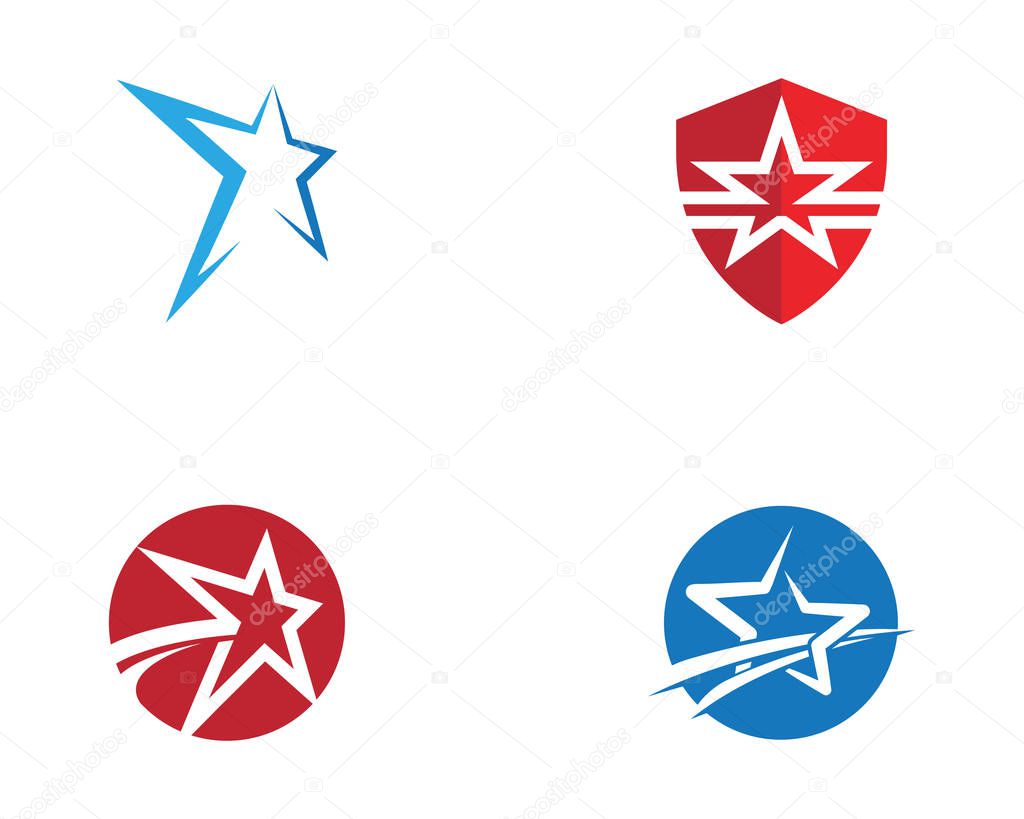 Star Logo Template vector icon illustration design