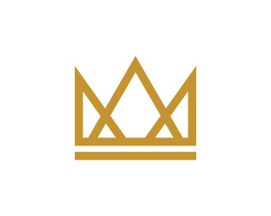 Crown Logo Şablonu vektör çizimi tasarımı