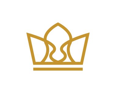 Crown Logo Şablonu vektör çizimi tasarımı