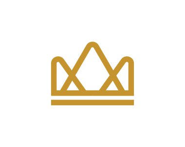 Crown Logo Şablonu vektör çizimi tasarımı