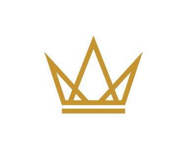 Crown Logo Şablonu vektör çizimi tasarımı