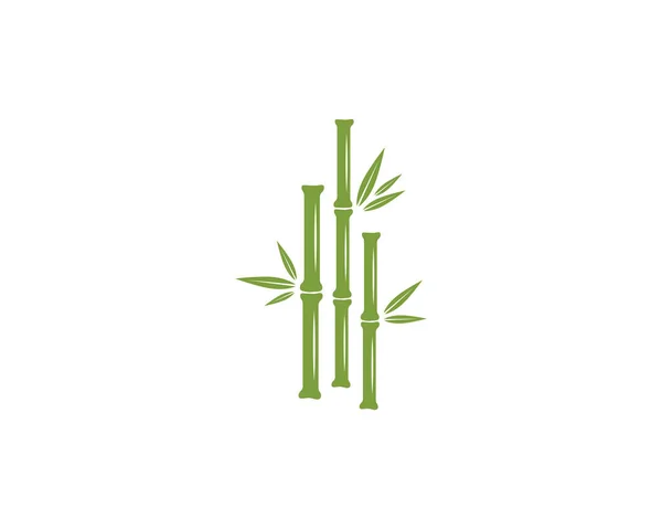 Bamboo Logo Template Vetor Ícone Ilustração Design —  Vetores de Stock