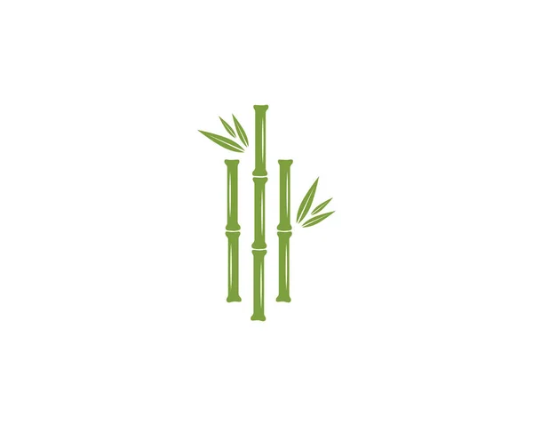 Bamboo Logo Template Vetor Ícone Ilustração Design —  Vetores de Stock