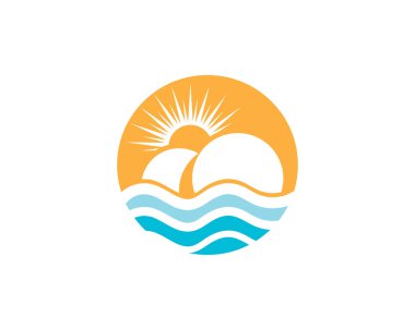 Dağ simgesi Logo Şablonu Vektör illüstrasyon Tasarımı