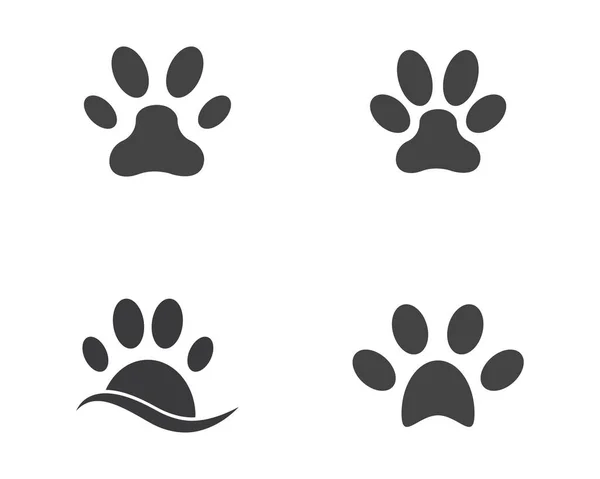 Paw Icon Vector Illustration Design Logo Template — Stock Vector