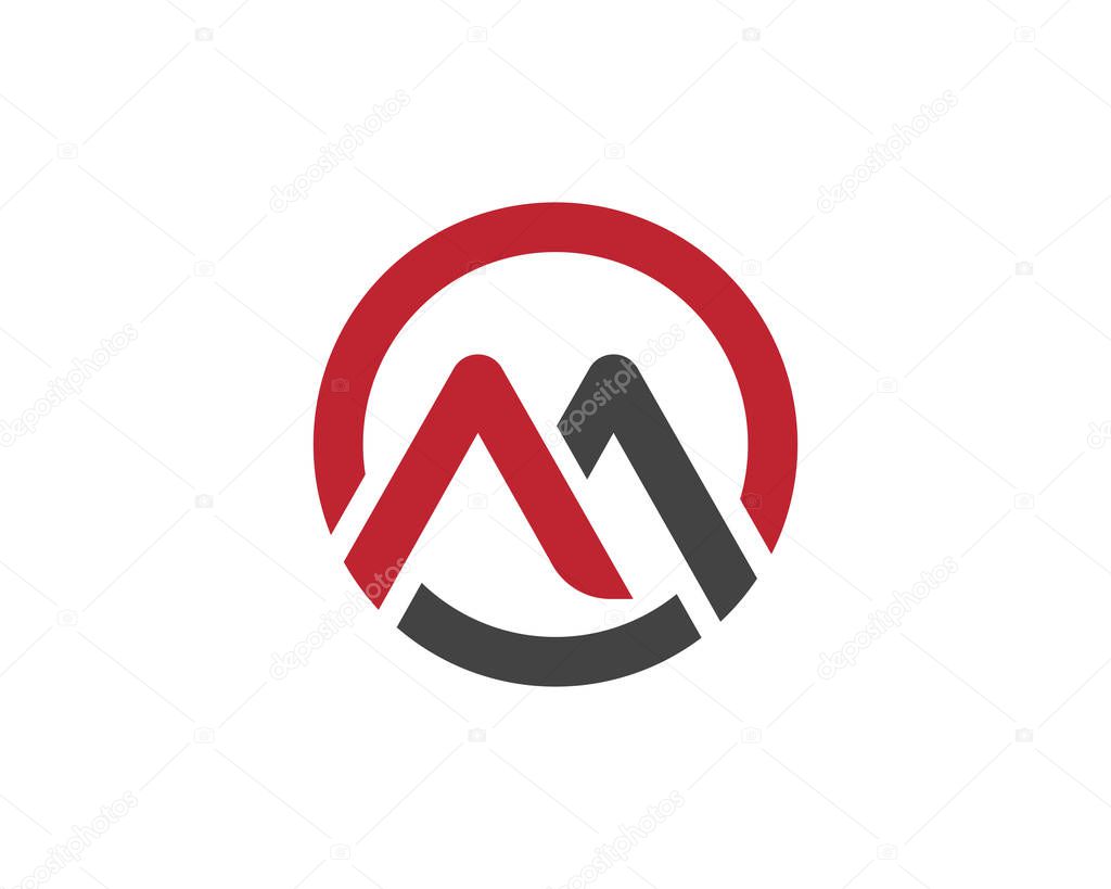 M Letter Logo Template Vector illustration design