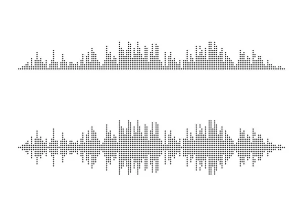 Modèle Conception Illustration Icône Vectorielle Ondes Sonores — Image vectorielle