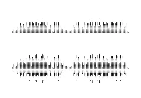 Modèle Conception Illustration Icône Vectorielle Ondes Sonores — Image vectorielle