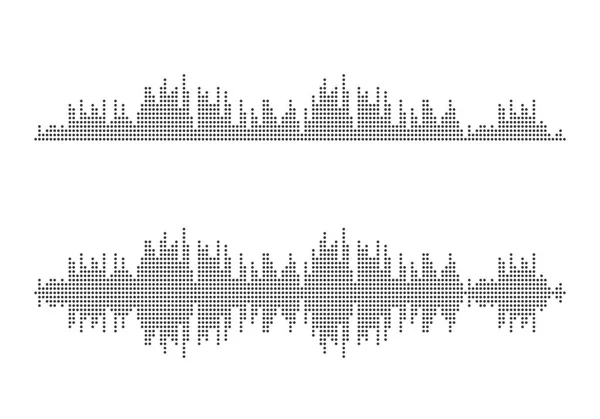 Modèle Conception Illustration Icône Vectorielle Ondes Sonores — Image vectorielle