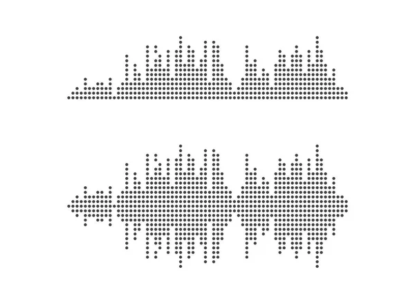 Modèle Conception Illustration Icône Vectorielle Ondes Sonores — Image vectorielle