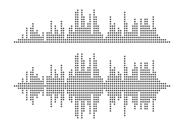 Modelo Design Ilustração Ícone Vetor Ondas Sonoras — Vetor de Stock