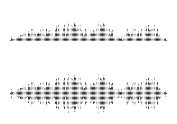 Modèle Conception Illustration Icône Vectorielle Ondes Sonores — Image vectorielle