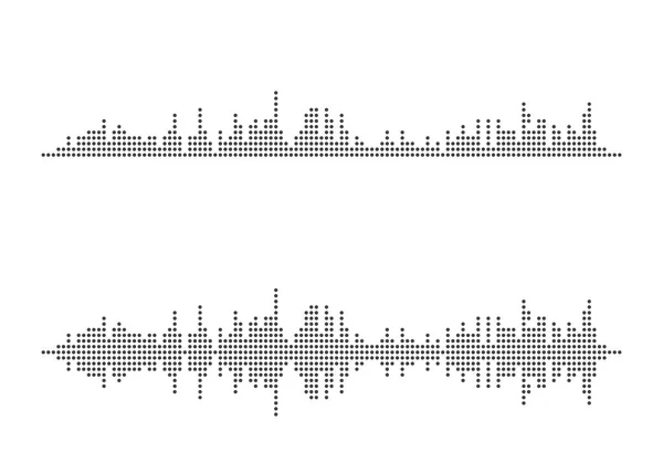 Ljudvågor Vektor Ikon Illustration Formgivningsmall — Stock vektor