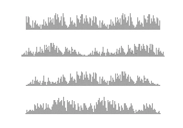 Modèle Conception Illustration Icône Vectorielle Ondes Sonores — Image vectorielle