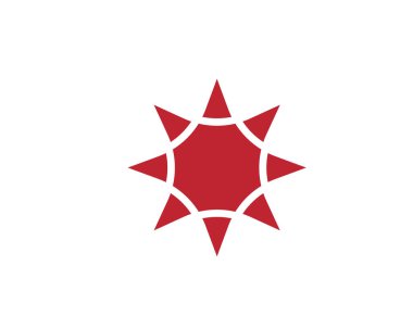 Yıldız simgesi şablon vektör illüstrasyon tasarımı