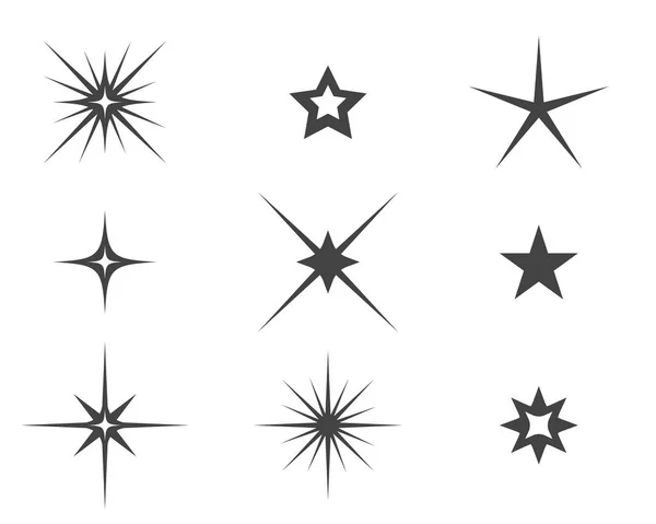 Icono Estrella Plantilla Vector Ilustración Diseño — Archivo Imágenes Vectoriales