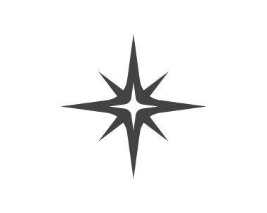 Yıldız simgesi şablon vektör illüstrasyon tasarımı