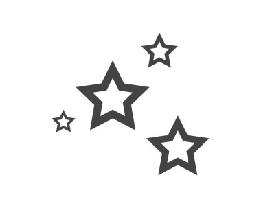 Yıldız simgesi şablon vektör illüstrasyon tasarımı