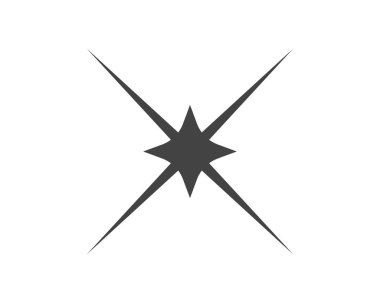 Yıldız simgesi şablon vektör illüstrasyon tasarımı