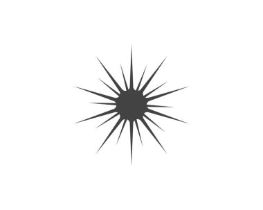 Yıldız simgesi şablon vektör illüstrasyon tasarımı