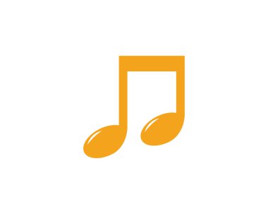 Müzik Notası Simge Vektörü illüstrasyon tasarımı