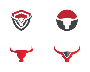 Taurus Logo Şablon vektör çizimi tasarımı