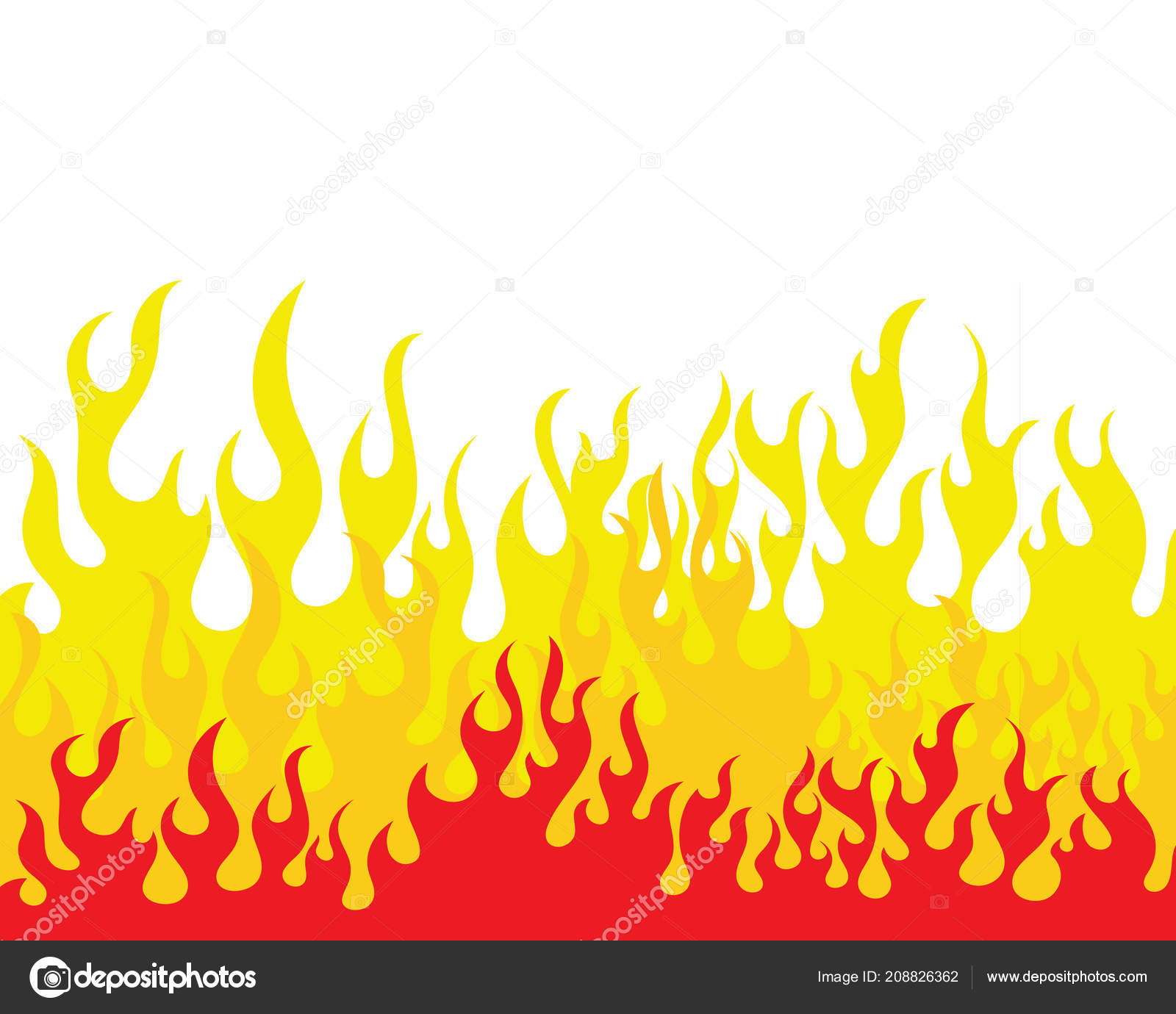 Fire Flame Vector Illustration Design Template Vector Image By C Elaelo Vector Stock 208826362