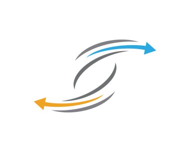 Ok vektör illüstrasyon simgesi Logo Şablonu tasarımı
