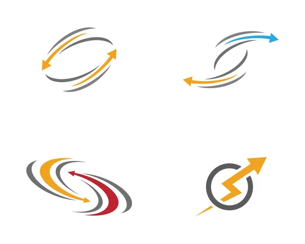 Pijl Vector Illustratie Pictogram Logo Template Ontwerp — Stockvector
