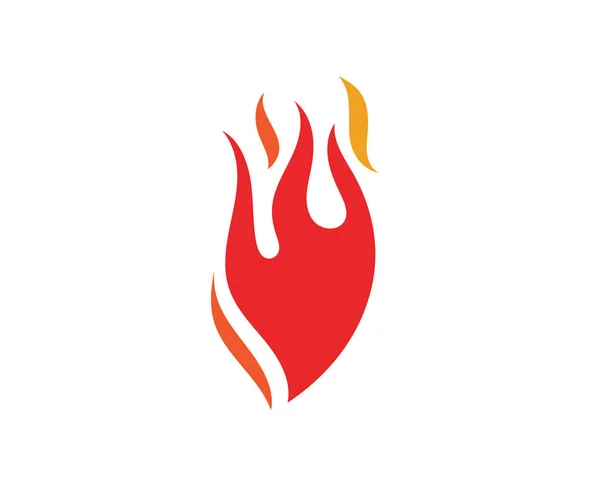 Feuer Flamme Logo Vorlage Vektor Illustration Design — Stockvektor