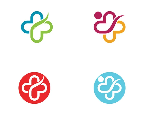 Modèle Logo Médical Santé Illustration Vectorielle — Image vectorielle