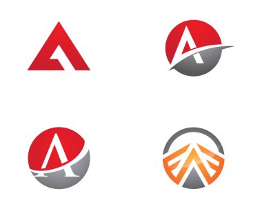 Bir Harf Logo Şablonu vektör illüstrasyon tasarımı