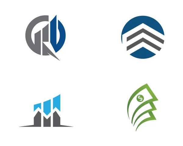 Biznes Finanse Logo Szablon Wektor Ikona Projekt — Wektor stockowy