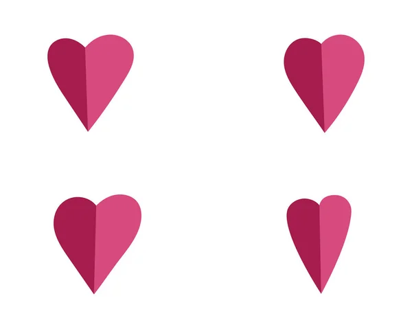 Beauty Love Vector Ikona Ilustrace Design Šablona — Stockový vektor