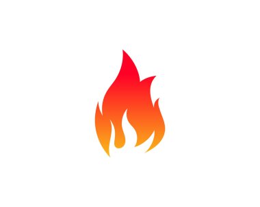 Ateş vektörü çizim şablonunu ateşle